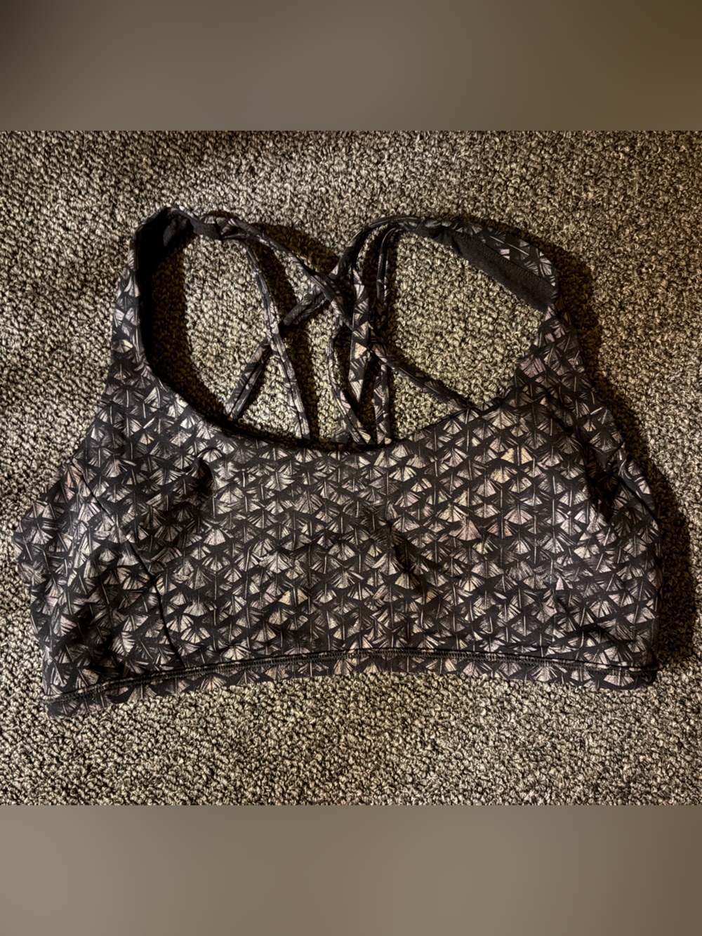 Lululemon Free To Be Zen Bra
Iridescent Multi Black size 10 no pads